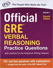 Official GRE Verbal Practice Questions کتاب