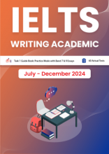 کتاب انگلیسی آزمون آیلتس اکچوال تست IELTS Writing Academic Task 1 July December 2024 IELTS Actual Tests